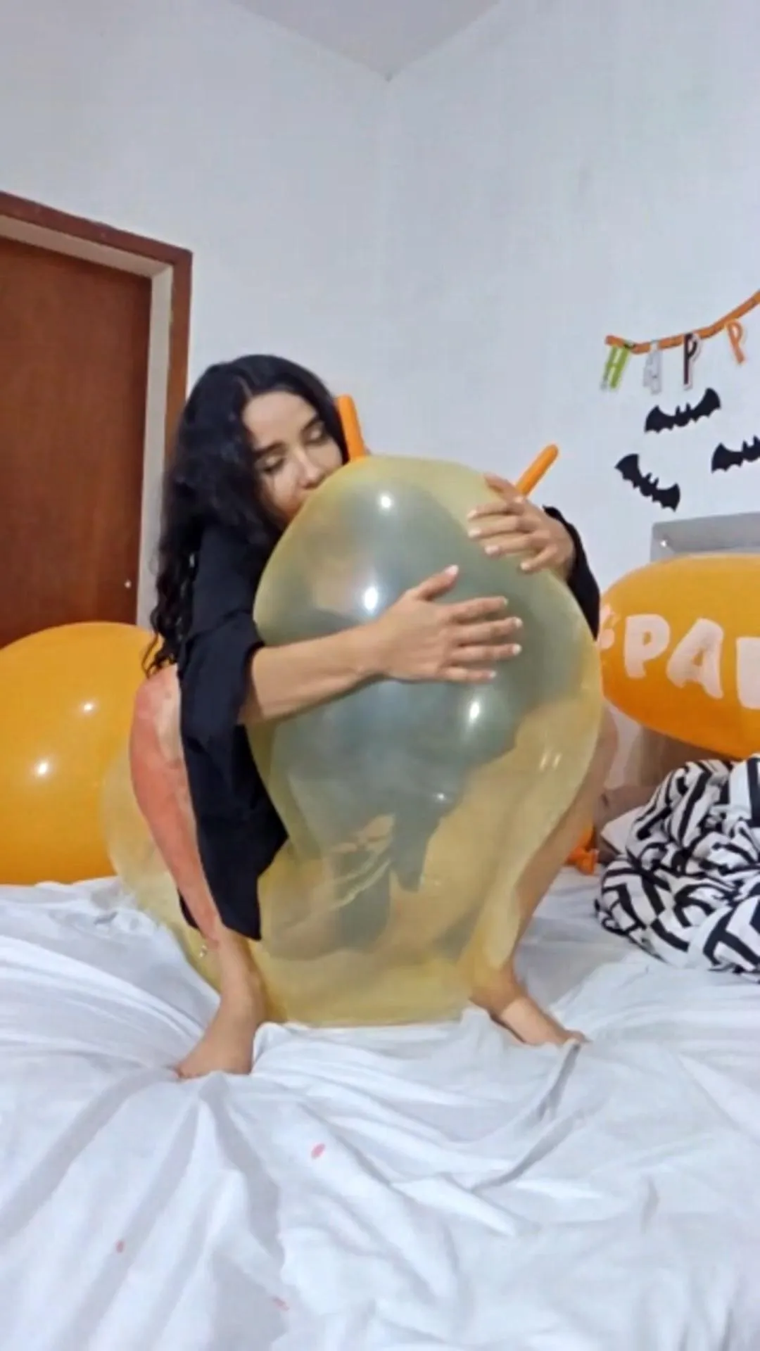 Assembling a glass globe to burst it