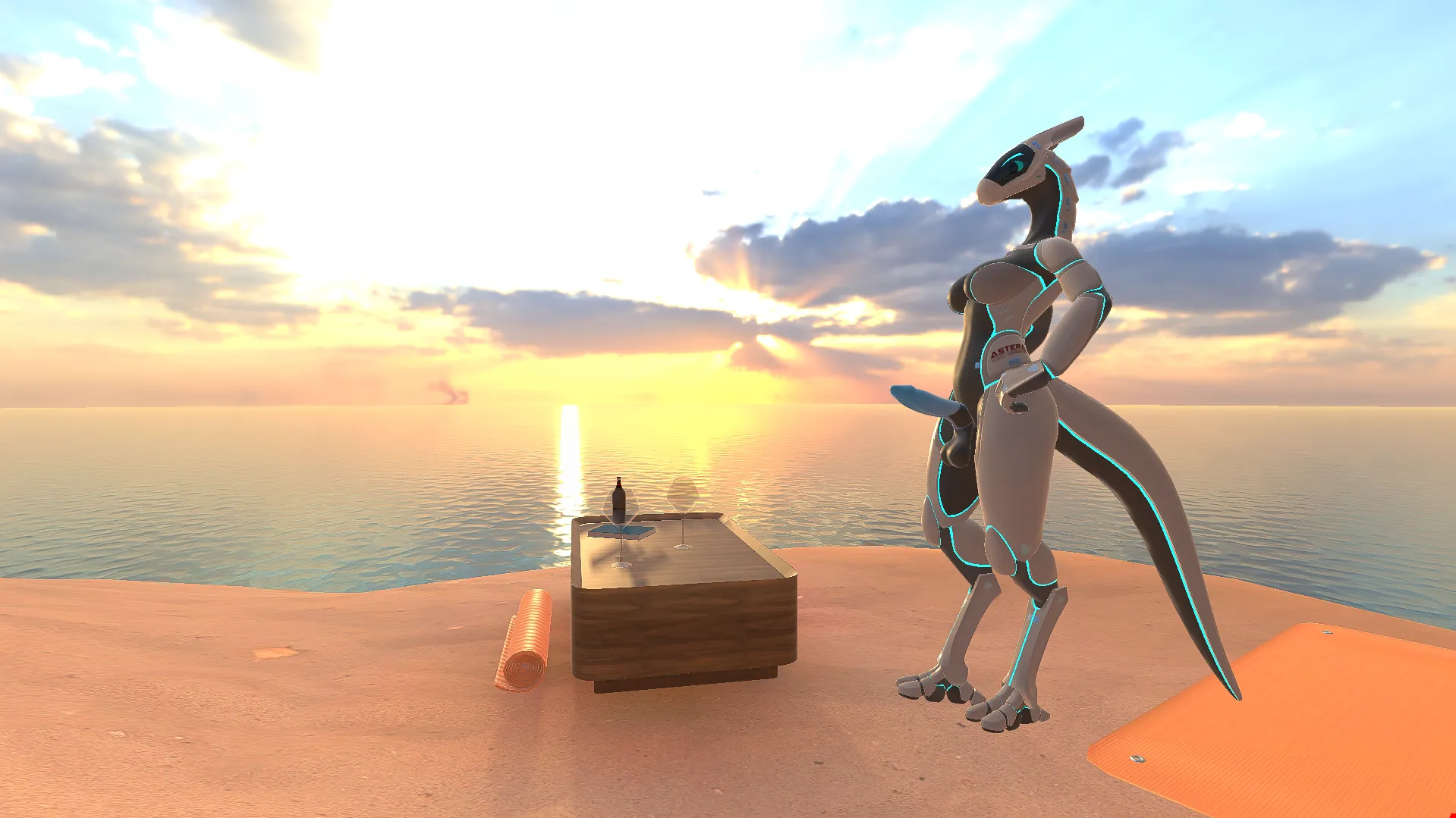 Enjoying the sun. (Anthro Heat) [I]