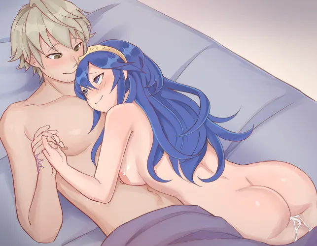 Lucina and Robin Cuddling (Bellfonts)