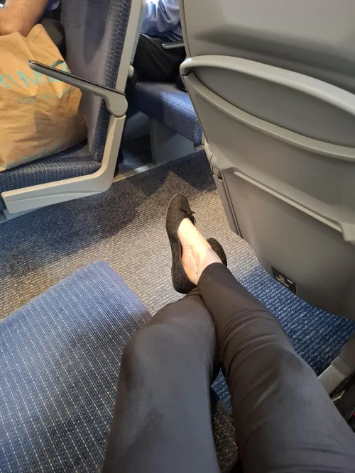 Size 11 and sweaty on a hot, public carraige