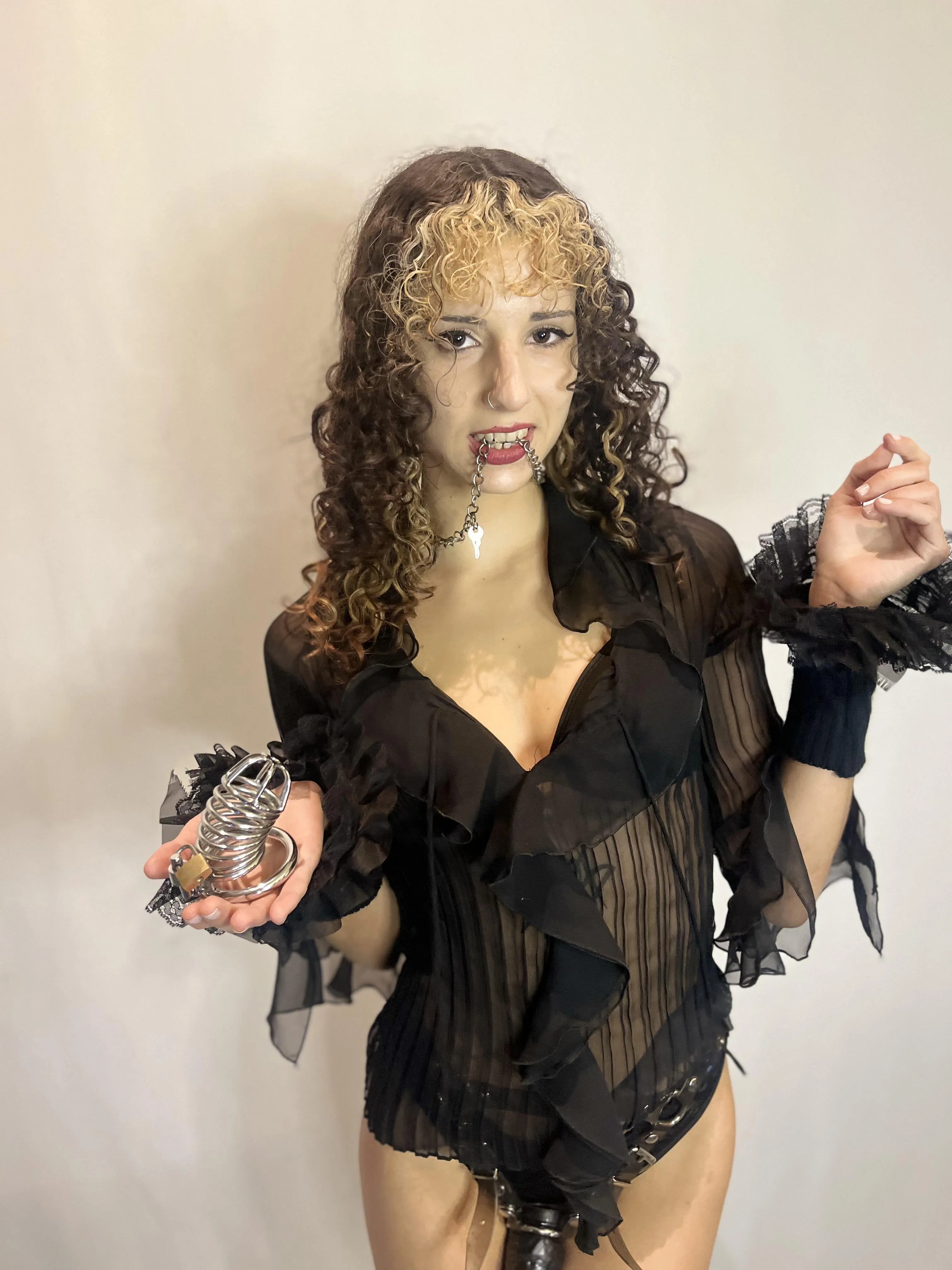 That cage is the best thing that ever happened to you—because it means I don’t have to see you touching yourself.