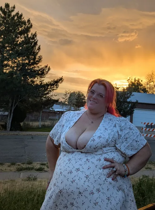 The sunset was beautiful tonight