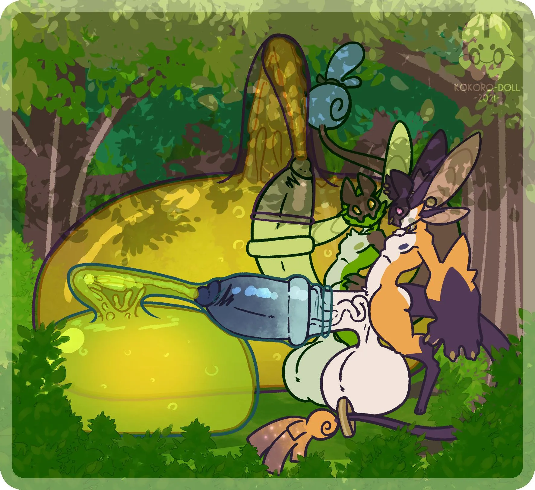 Two Enigmas Pissing in the Woods [MM] (kokoro-DOLL)