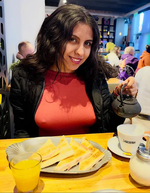 When I smile... my body also speaks