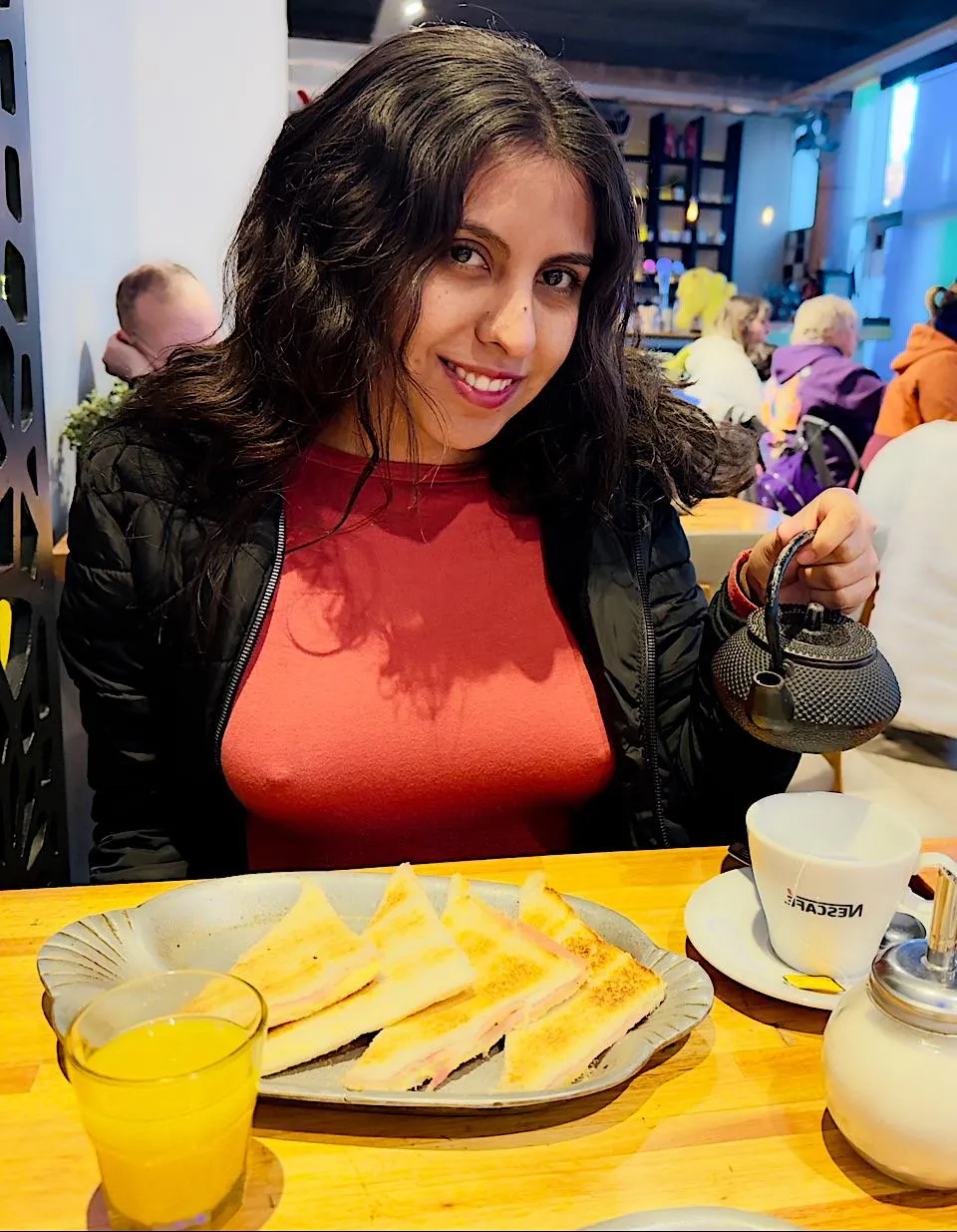 When I smile... my body also speaks