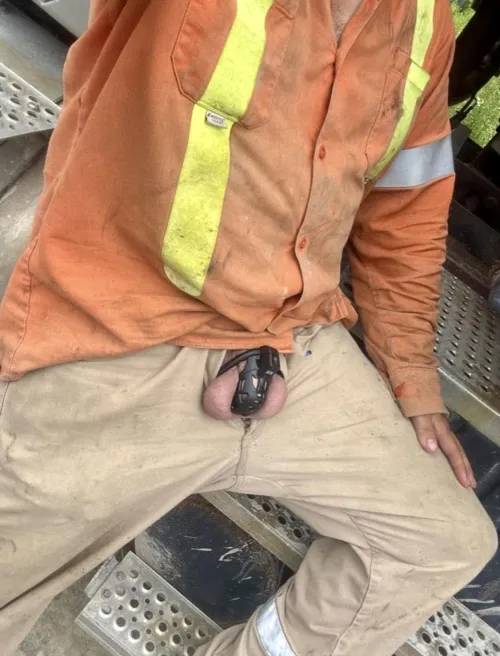 You never know what a construction worker is hiding