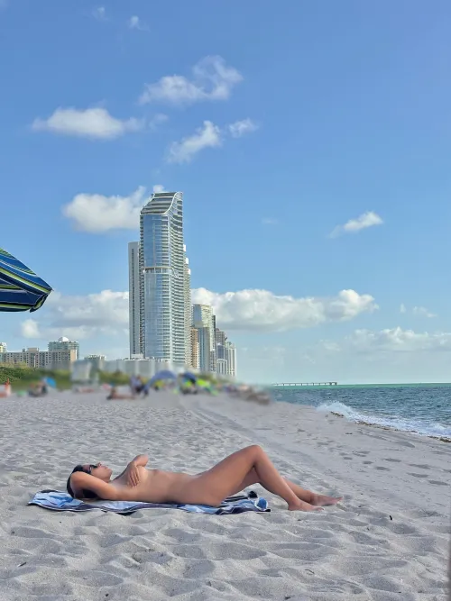 Always loving to be nude in public here