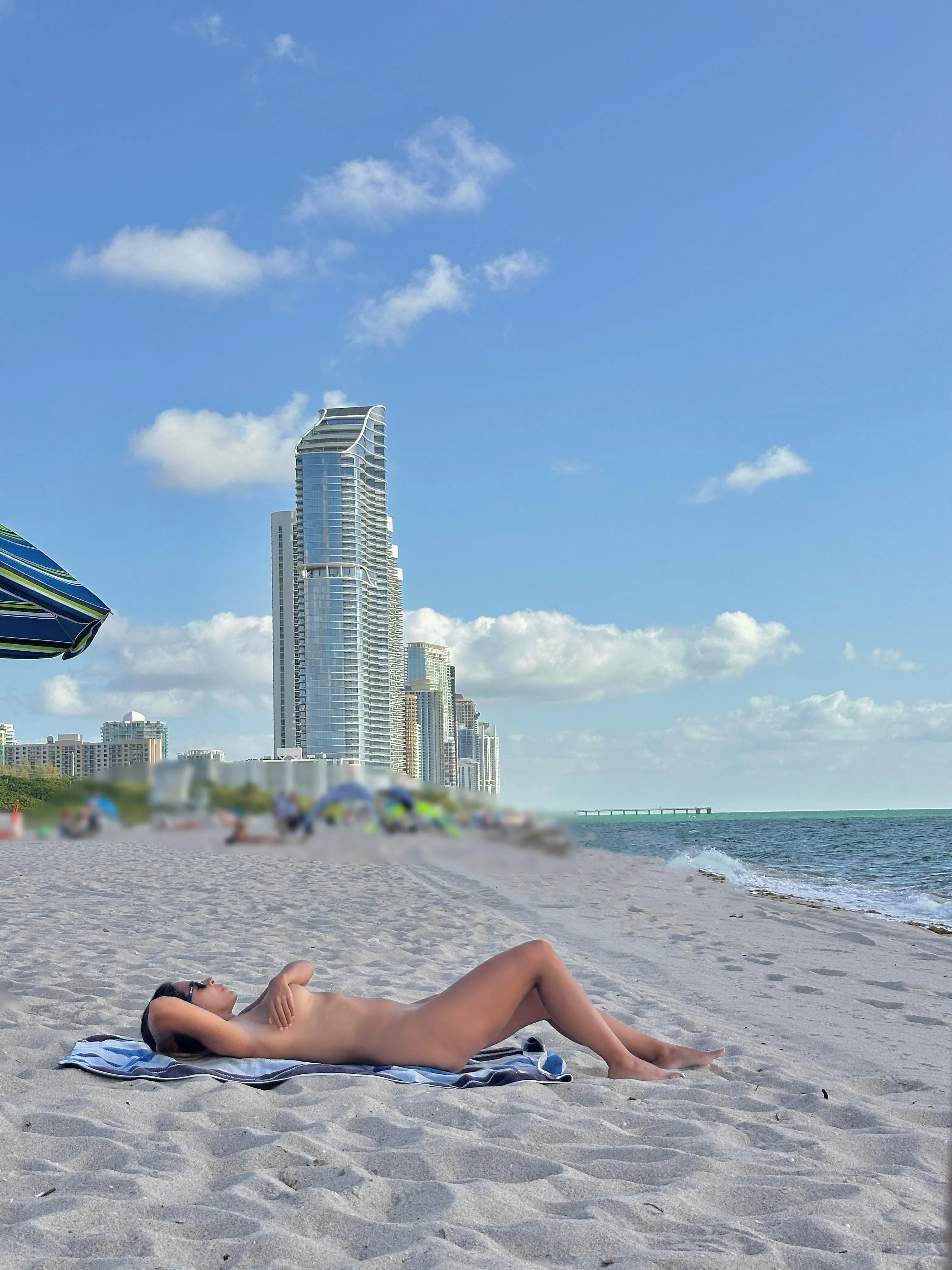 Always loving to be nude in public here