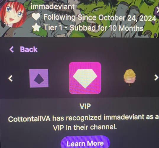 I am so incredibly honored, I can’t thank you enough Cotton! my Fluffer heart is so full right now 🥹🥹💜💜💜