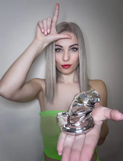 If you are a little loser, lock yourself up!