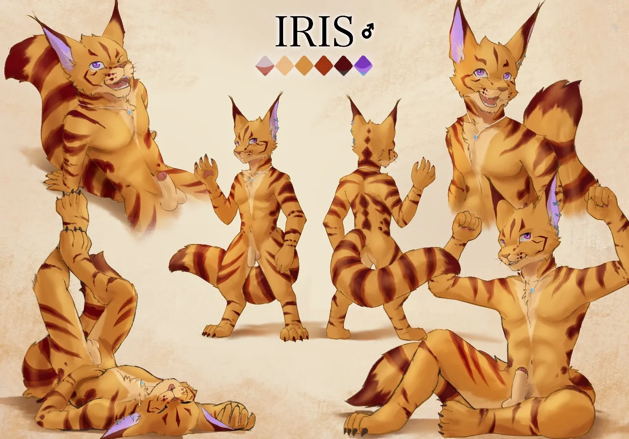 lewd Cat Ref Sheet (@ StampmatS)