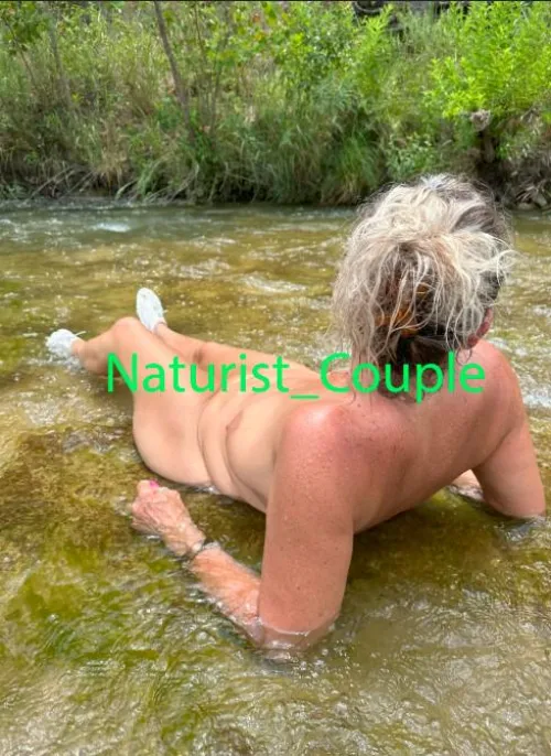 Relaxing in the river