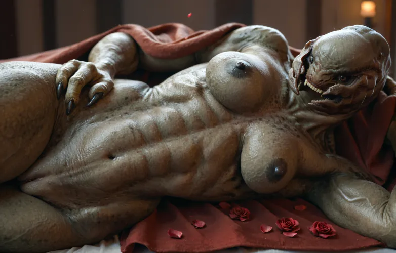 Sangheili in Repose [F](purrfectlyai)