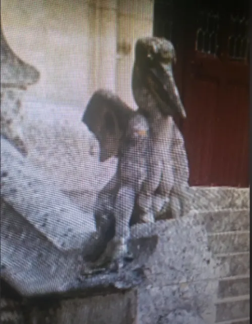 statue of pelican [F]