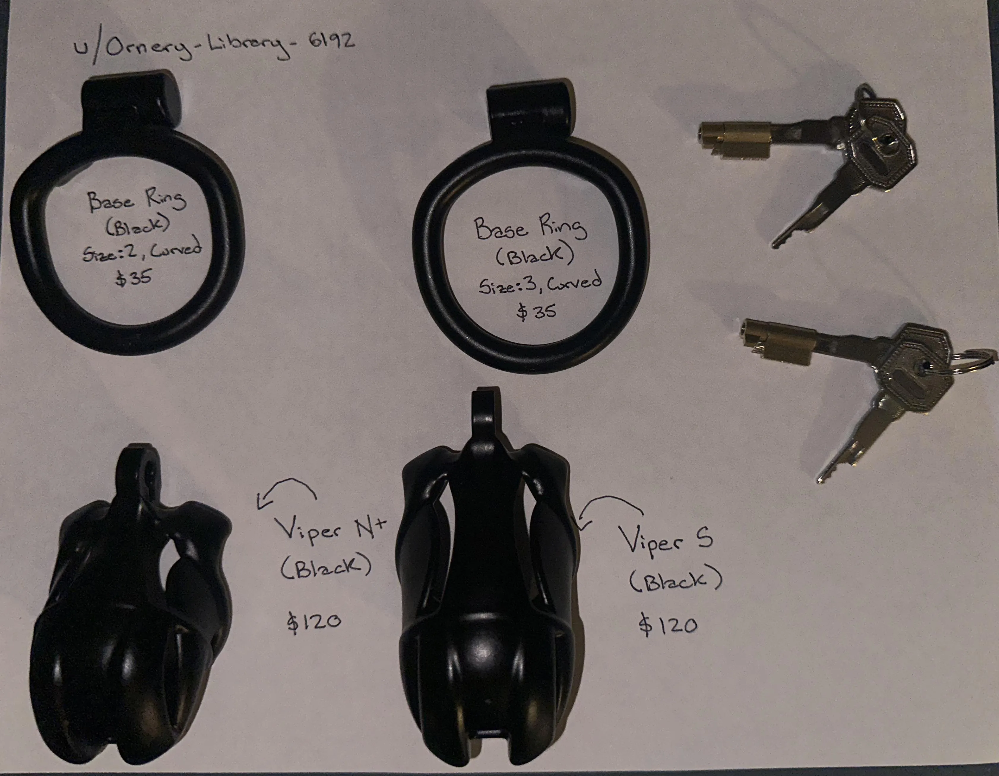 [US] Sell, Viper Standard N+, Viper Standard S, Curved Base Ring 3, Curved Base Ring 2