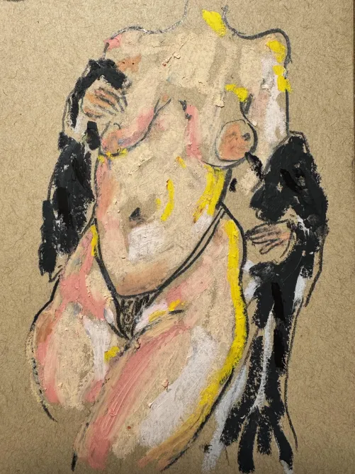 u/yoursacredblasphemer, oil pastel by me