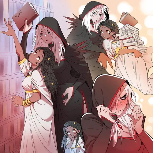 Crushing on the new girl at magic school (miyuli) [original]