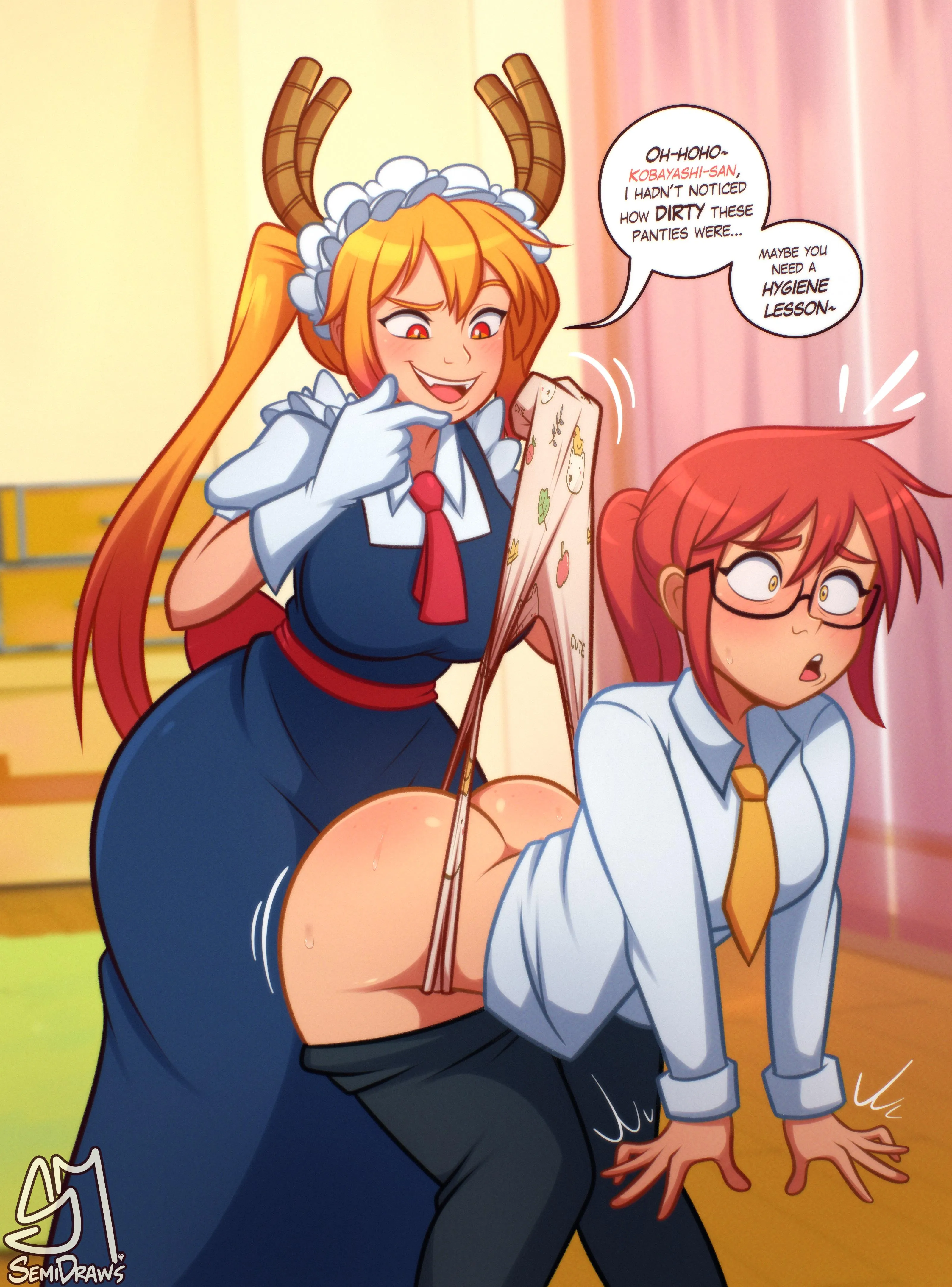 Kobayashi's Hygiene Lesson (Disney style)