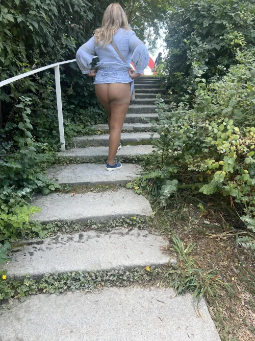 Pantyhose at the park