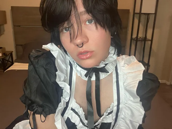 Pov your maid is a femboy