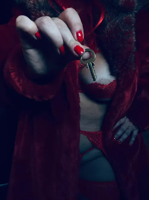 You can stare at my cleavage all you want… but your little cock stays locked. The only freedom you have is to obey