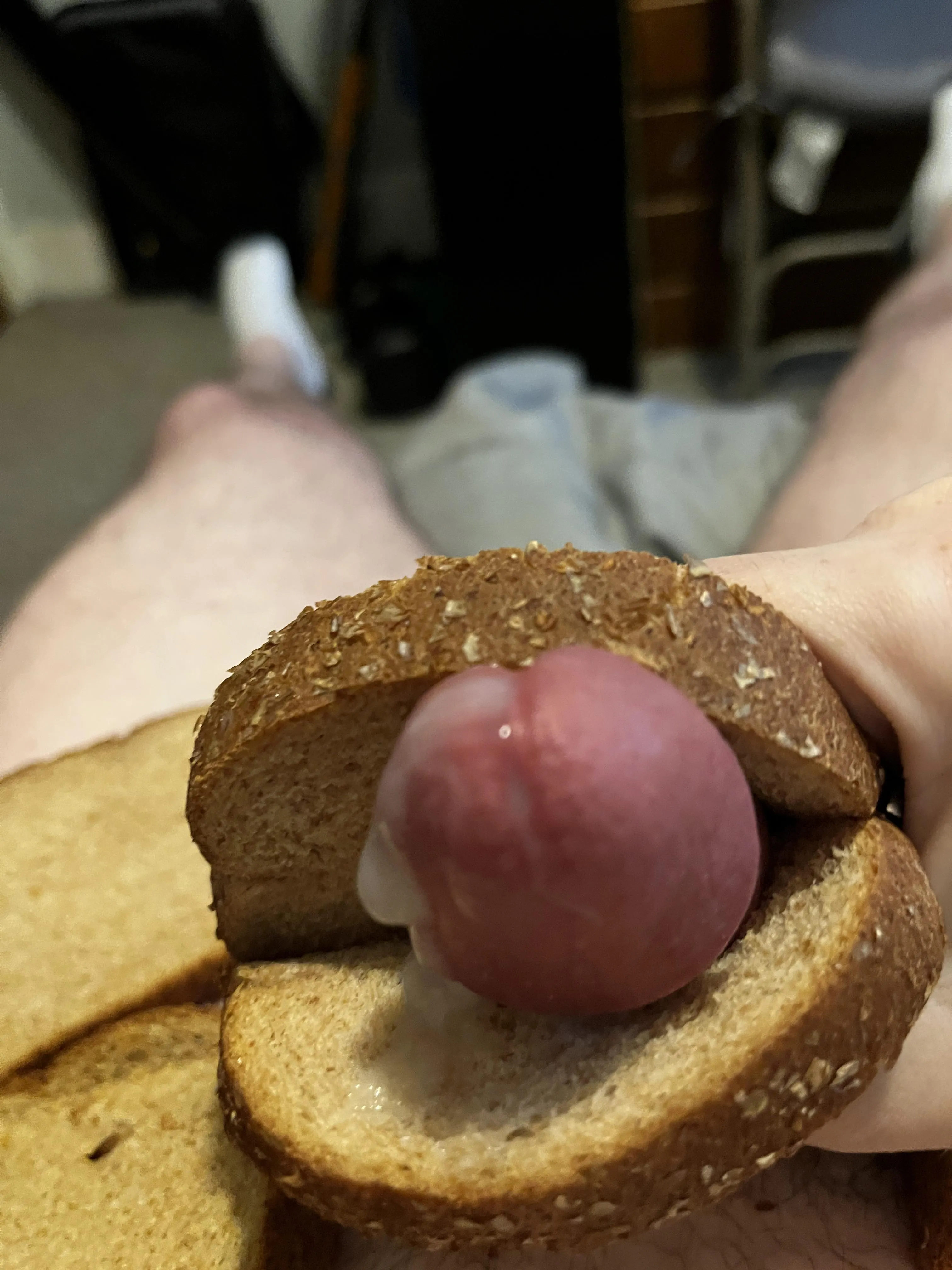 Yummy cock cum sandwich