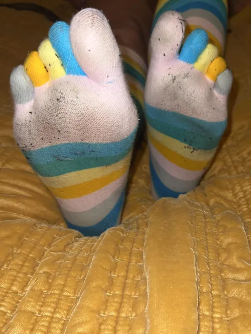 All snug, sweaty, and dirty between every toe… you’re already drooling, aren’t you?