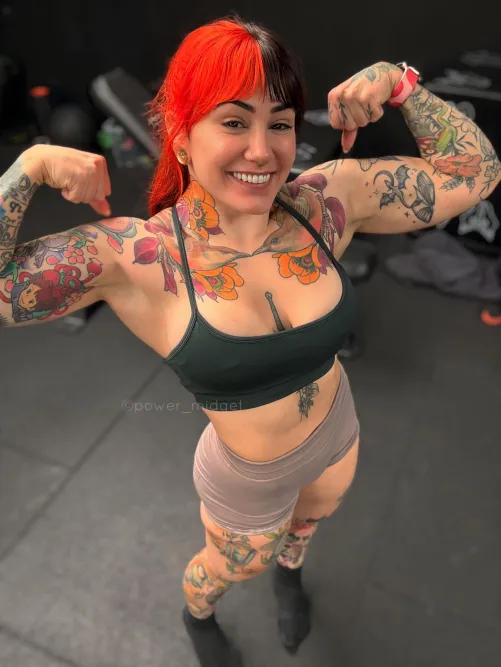 Always happiest in the gym