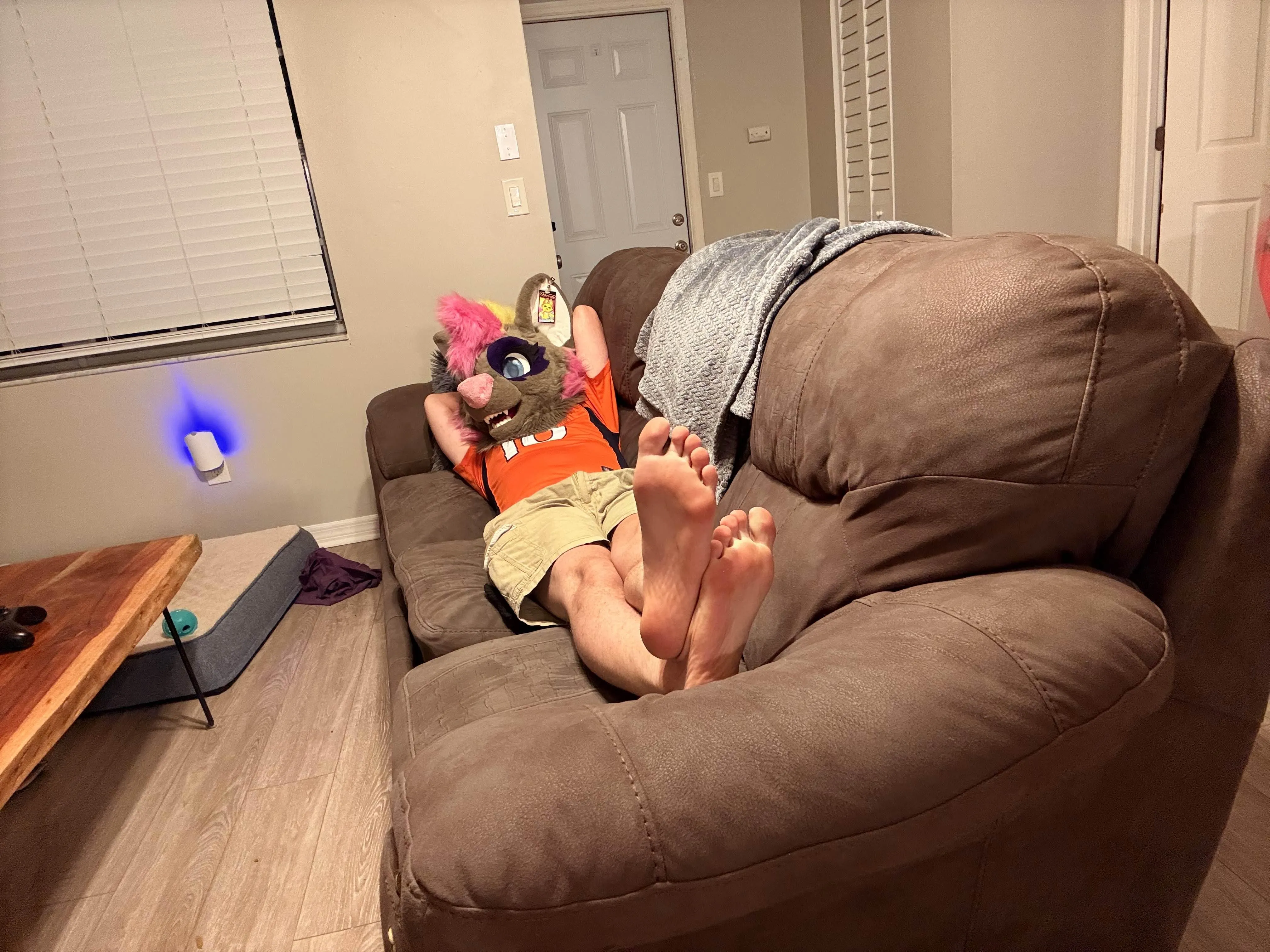 Be a good loser and lick my feet while I watch my home team pummel your team, plus you'd owe me $ from our bet and more cause I said so😘