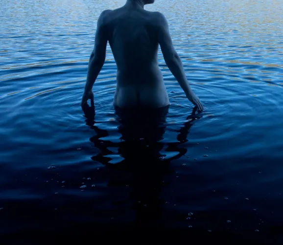 Blue hour in the lake