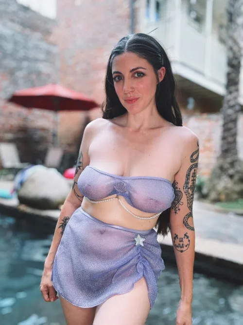 Funny enough no one seems to mind my sheer bikini top