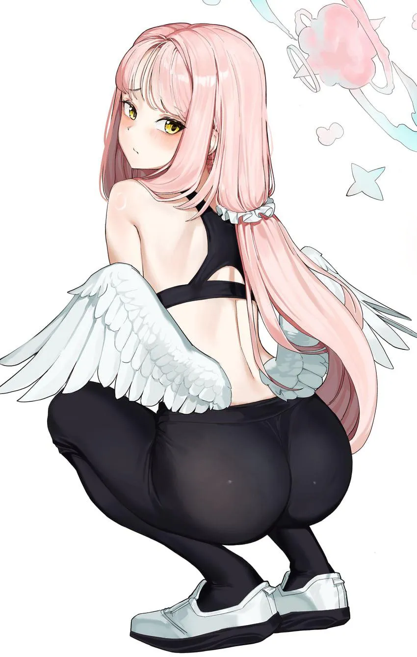 Mika Dropping it Low in Yoga Pants [Blue Archive]