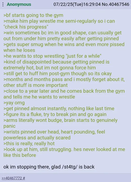 Nona has a strong bf