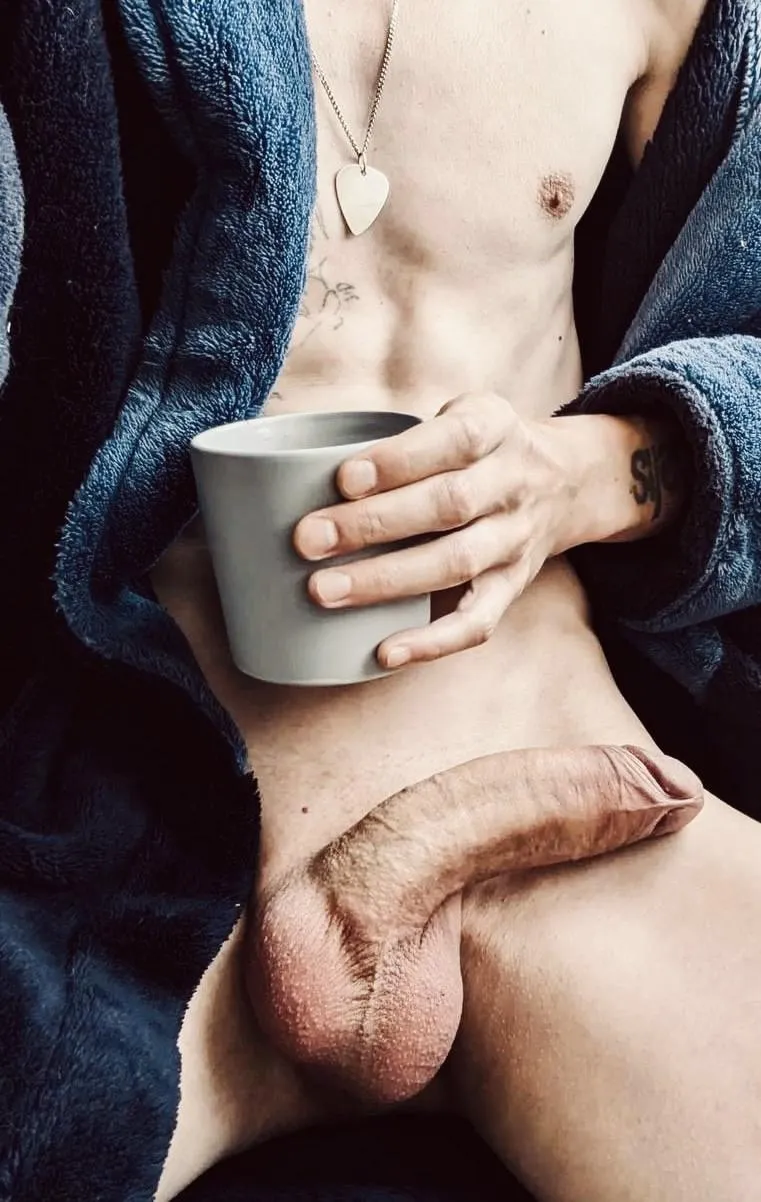 Tea with a treat this morning.