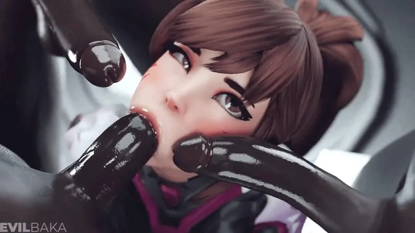 Dva making me jelly taking 3 thick juicy cocks