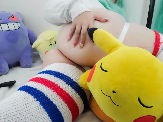 Folks say disney land is the happiest place on earth, these people havent been in my plushie pile between my thighs.