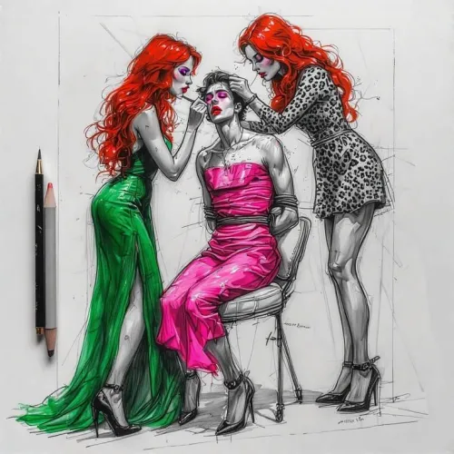 Make my dolly ready, dears.