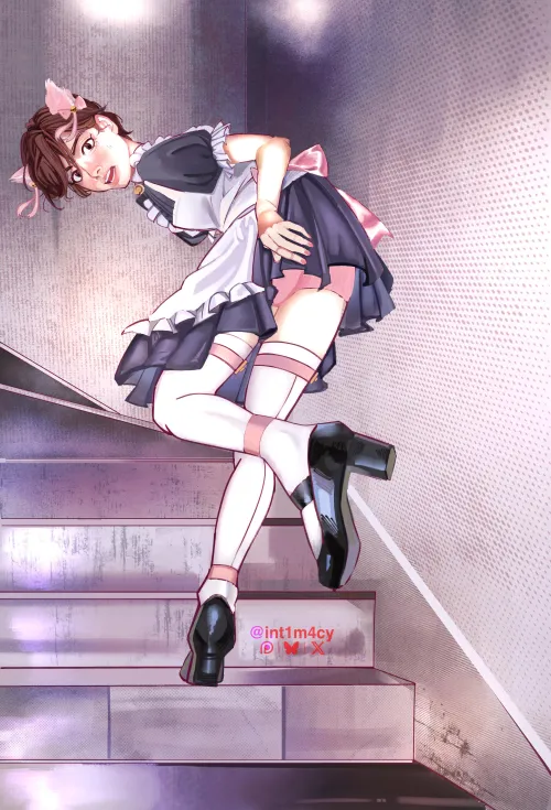 my cute catboy loves showing me his panties and acting like it wasn't on purpose… 😋 [OC]