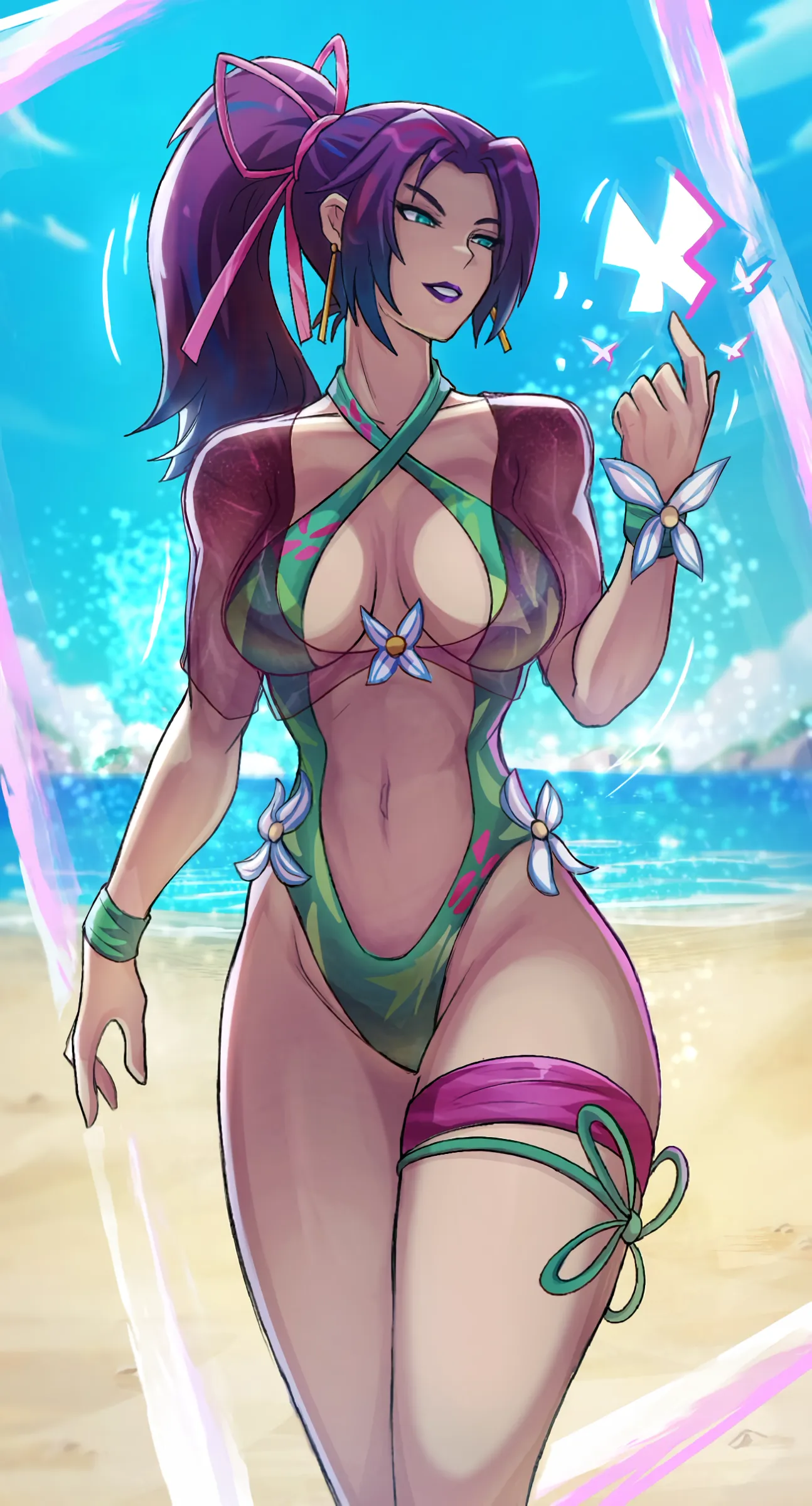 Summer Psylocke (StickiezBlue)