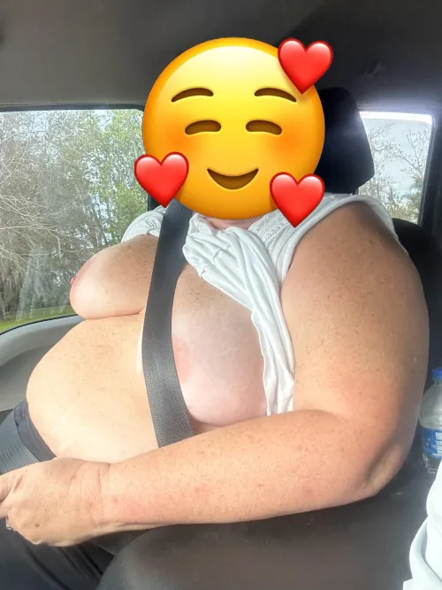 Traveling down I75 again, sharing the window candy