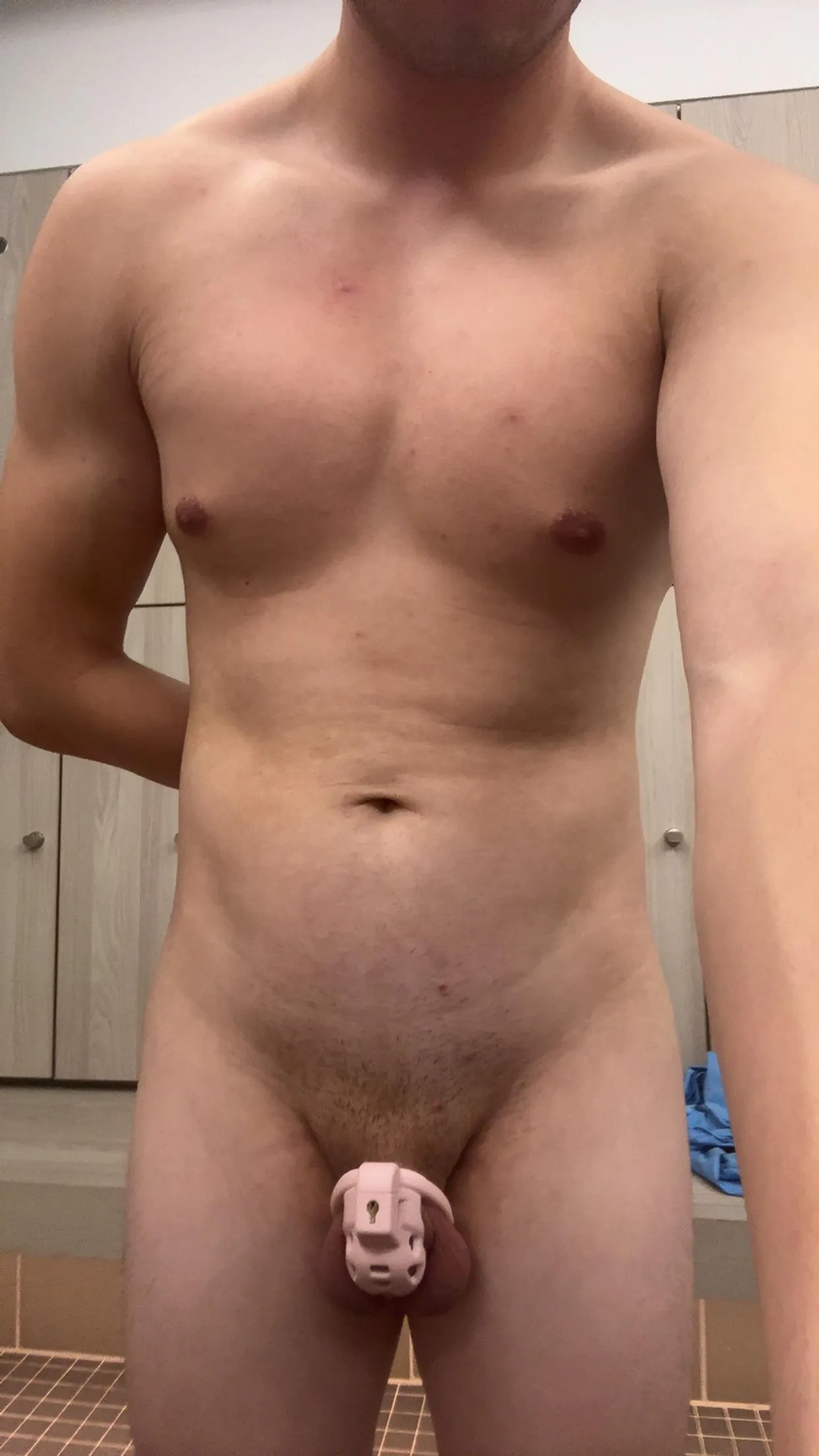 What would you do if you saw me in the locker room like this?