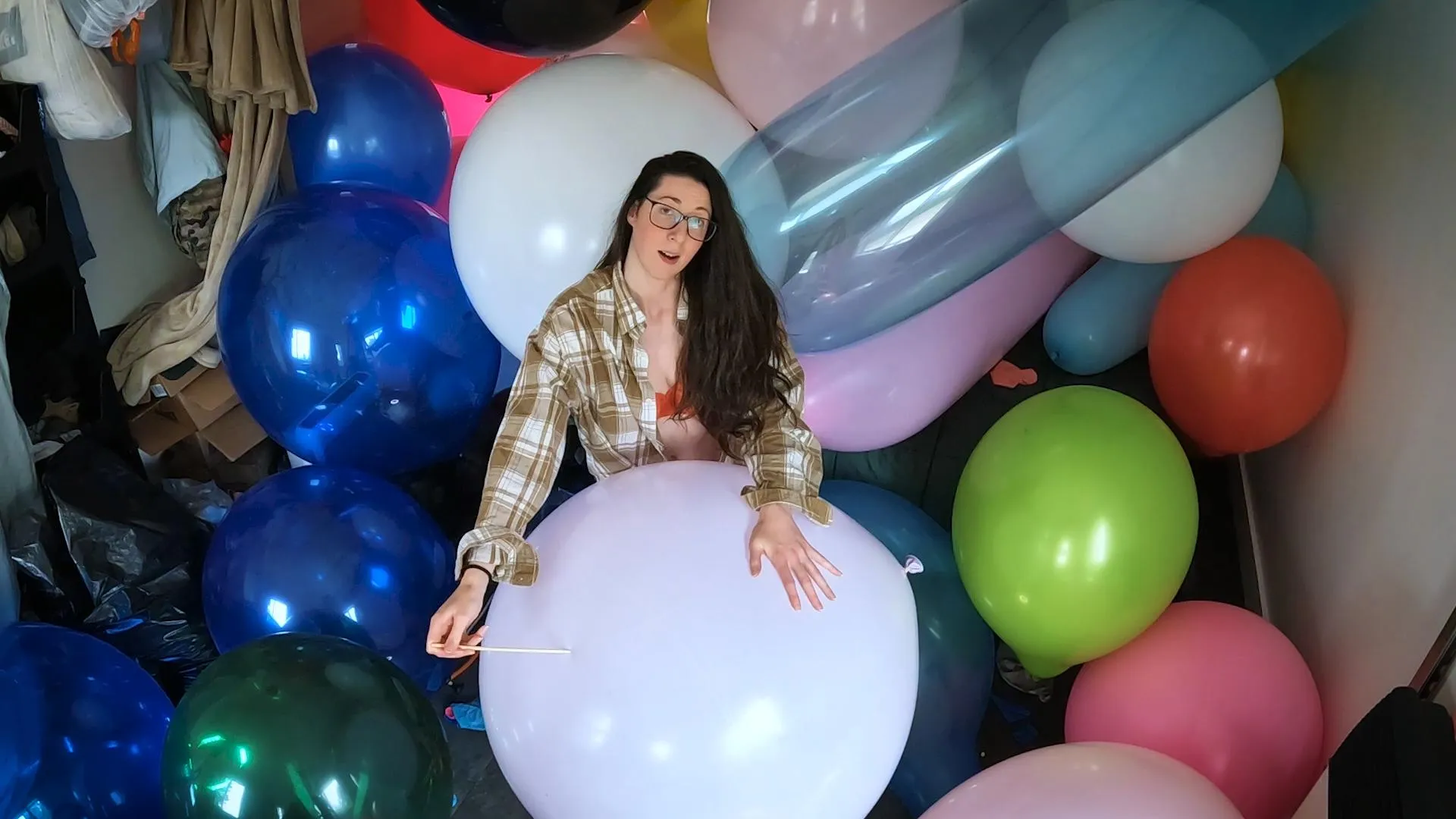 Popping big balloons