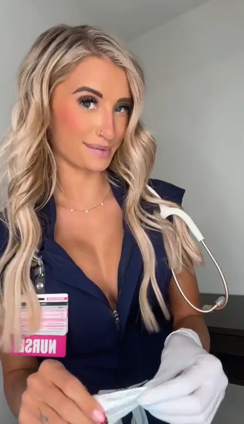 Caution: This nurse may cause unexpected symptoms of desire 🔥