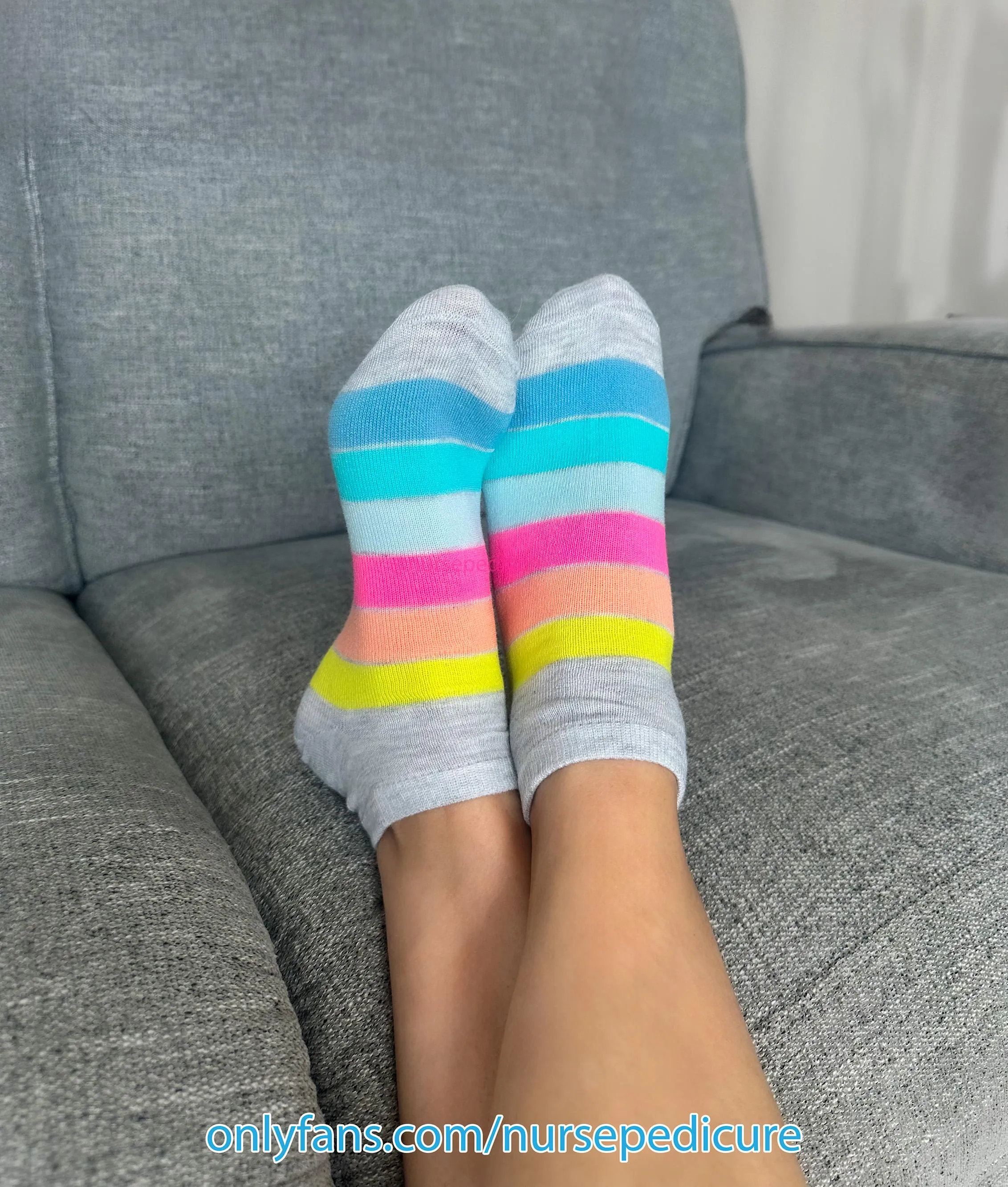 I hope you don't mind my feet on the couch