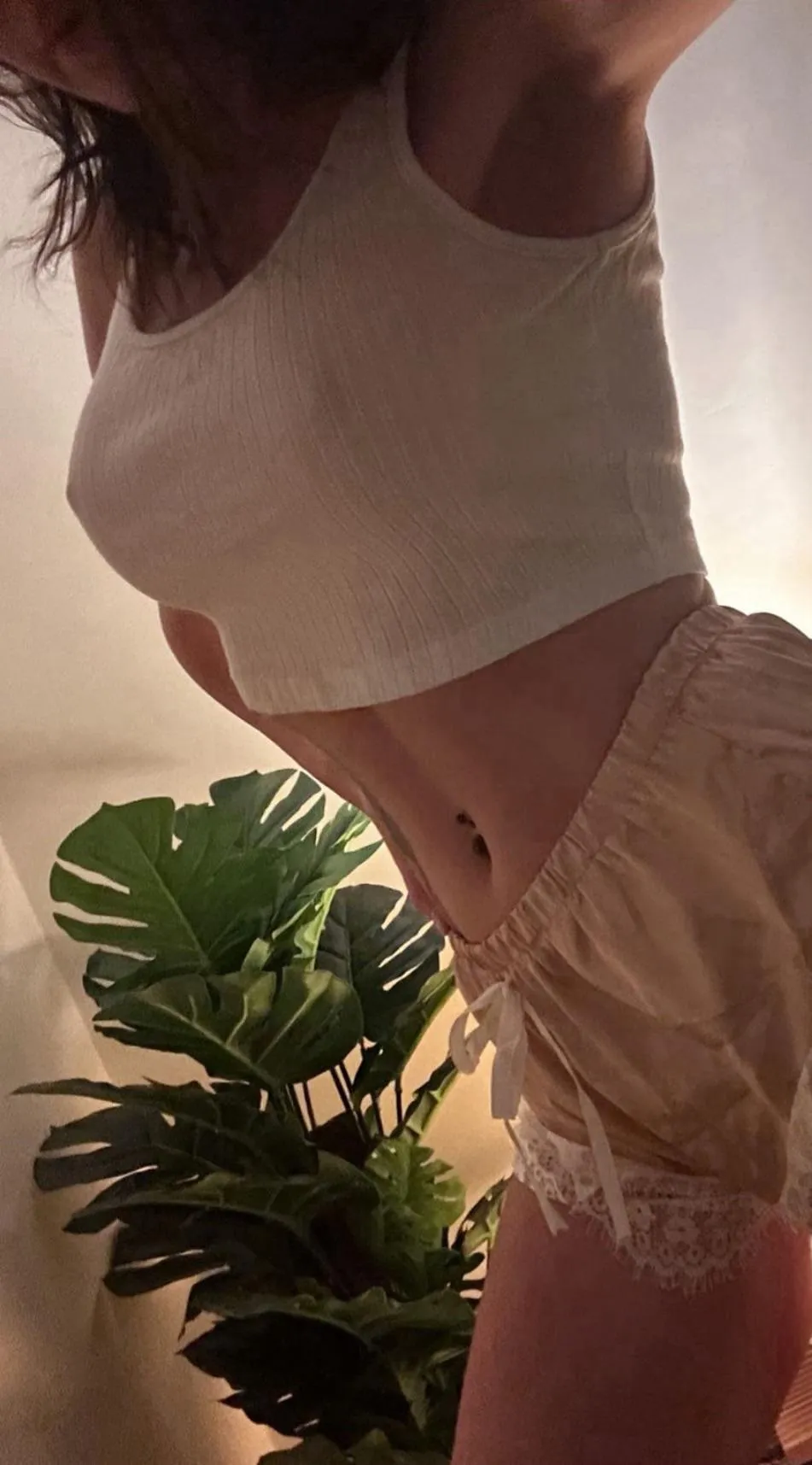 Lace and satin feel so good