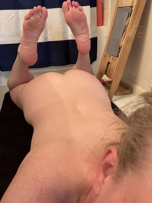 Nothing is hotter than your hot load on my soft soles size 7