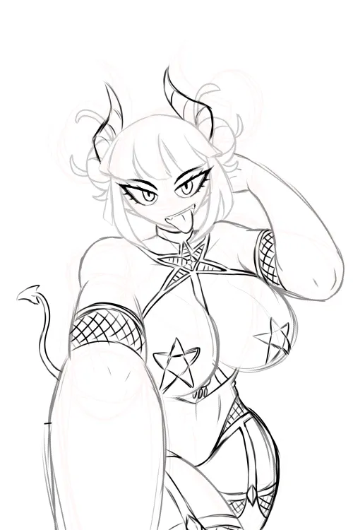 POV: You got time with Himiko Toga (sketch).