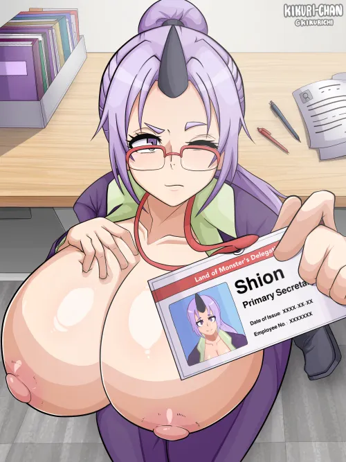 Shion busts her bazongas out