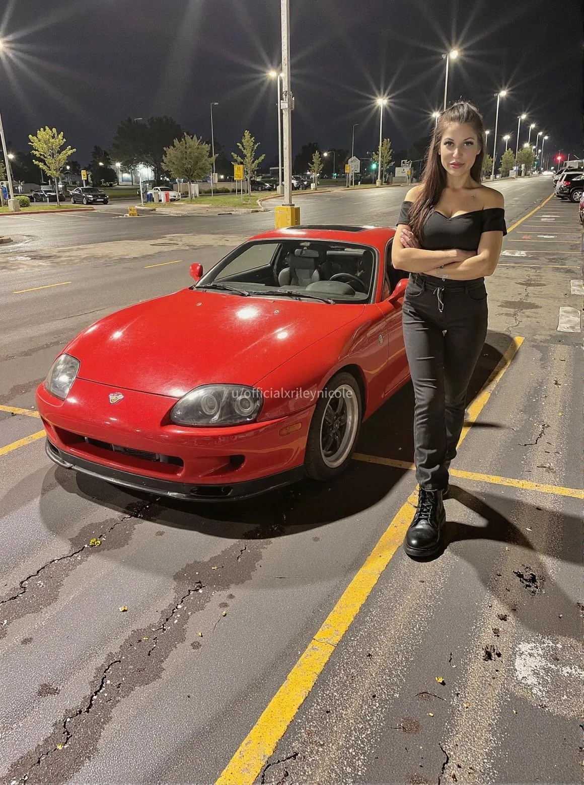 Wanna race? Loser gets down on their knees