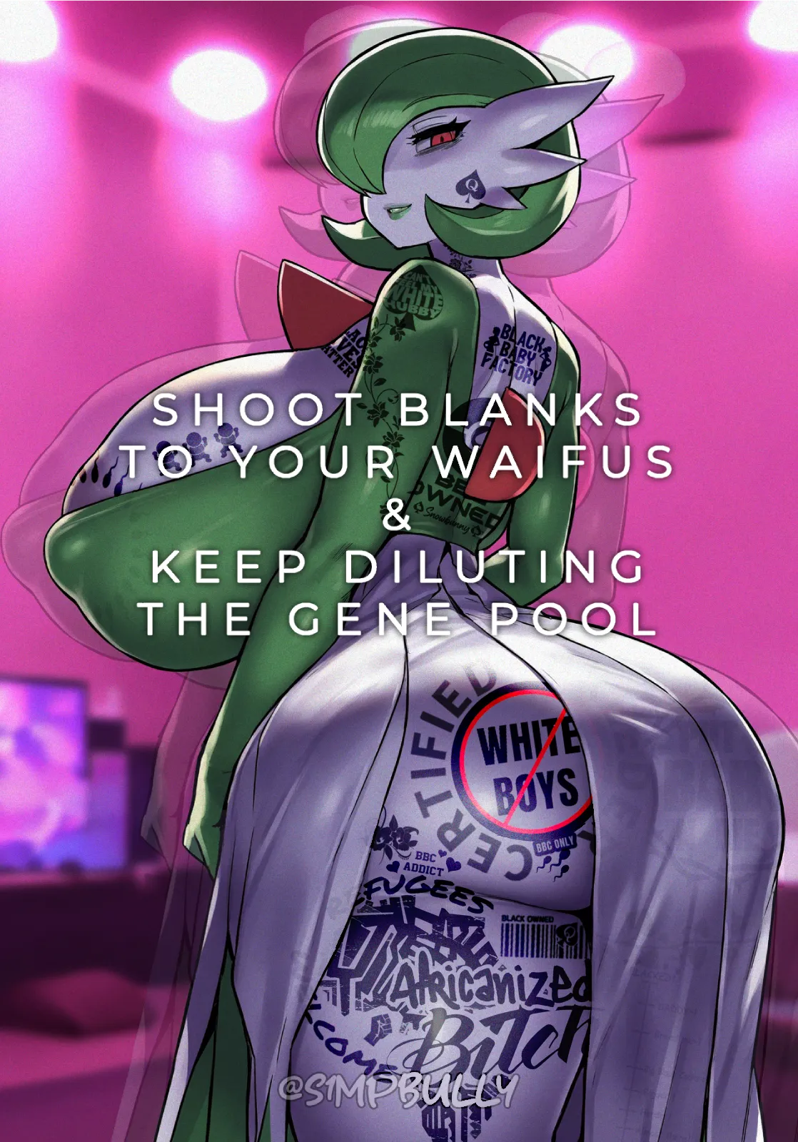 Blacked Gardevoir is in need and wants to be owned [first time edit hope ya enjoy]